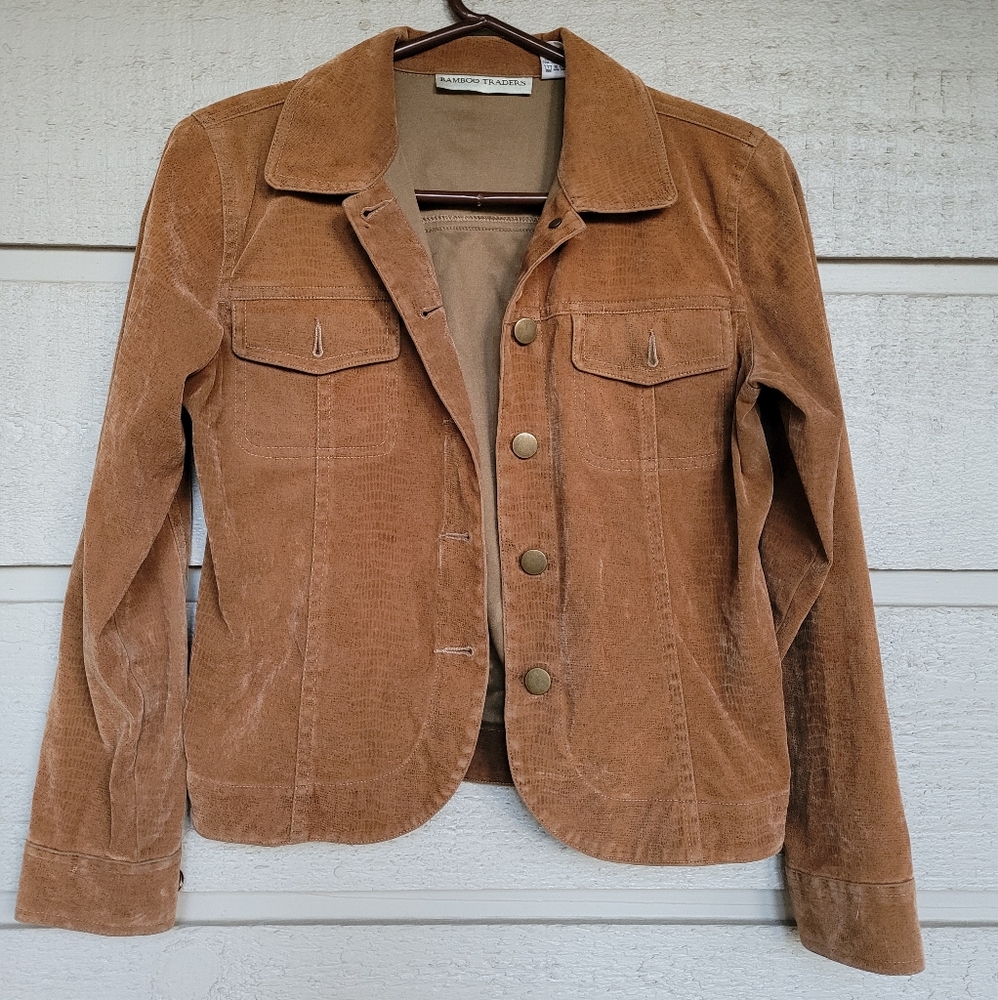 Caramel Colored Jacket, Bamboo Traders, size small.